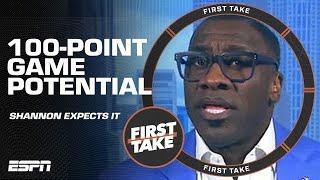 Shannon Sharpe expects a 100-PT game within the next 5 years