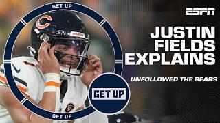 Justin Fields explained why he unfollowed the Bears on Instagram